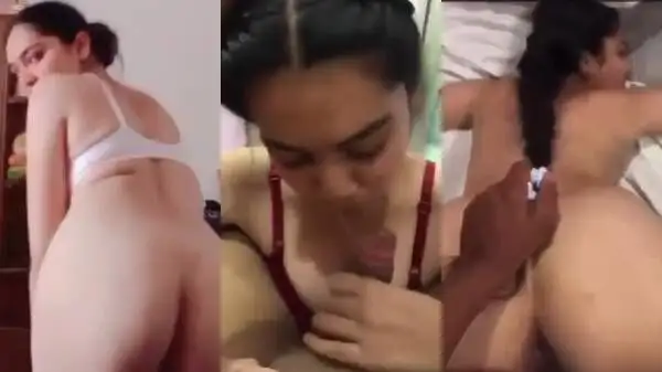 college girl blowjob & doggy fuck